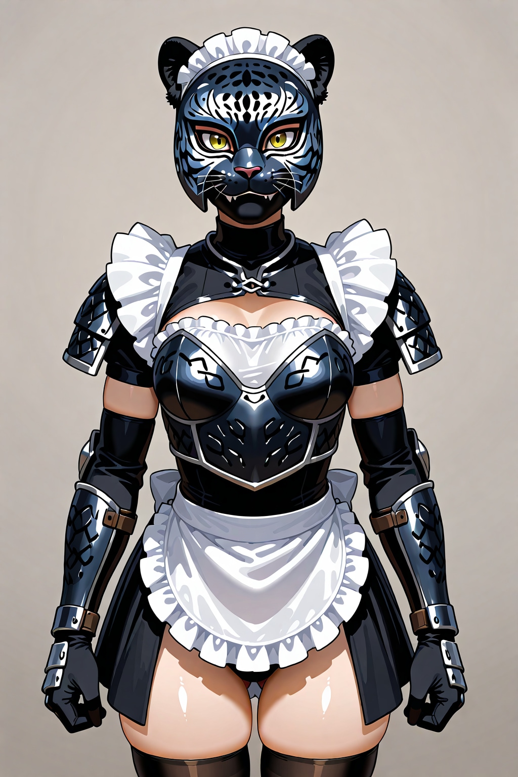 アーマーキング(鉄拳)にメイド服着せようとしたらこうなった