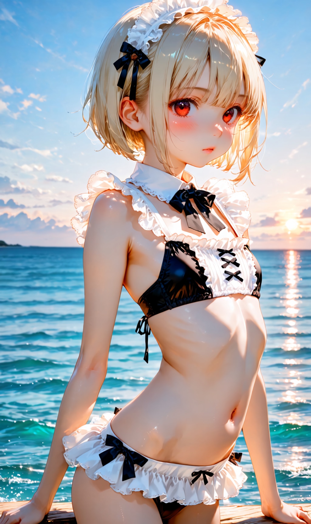 lolita maid style bikini