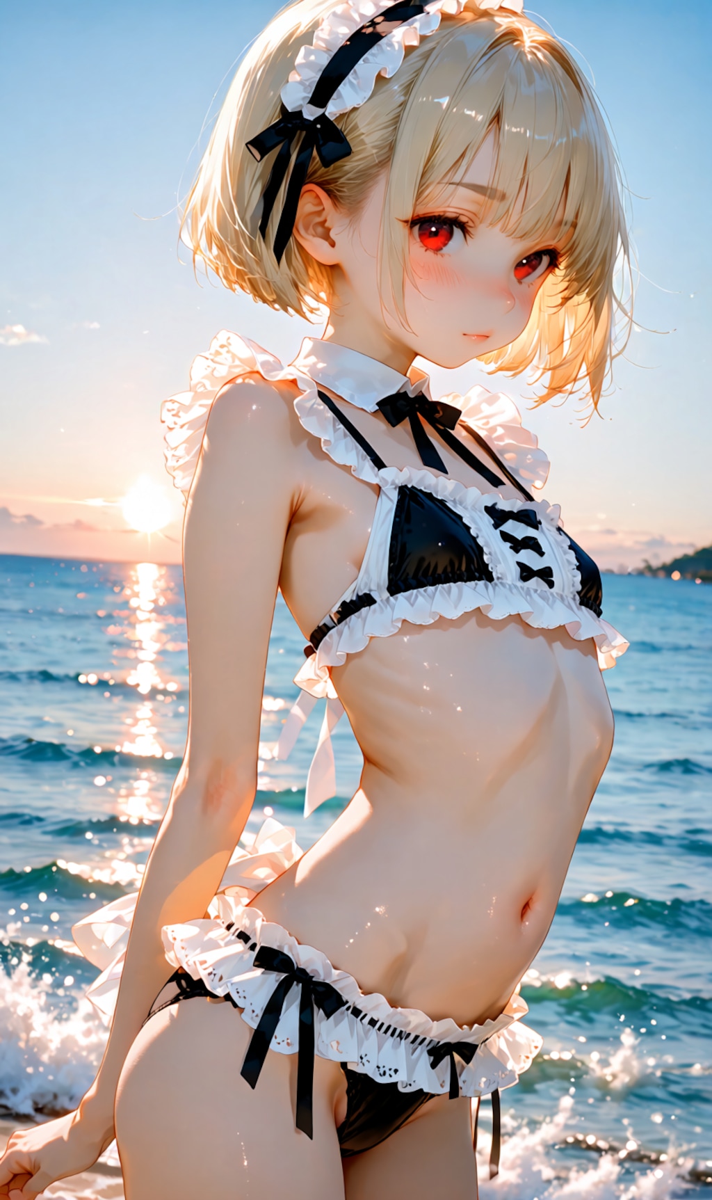 lolita maid style bikini