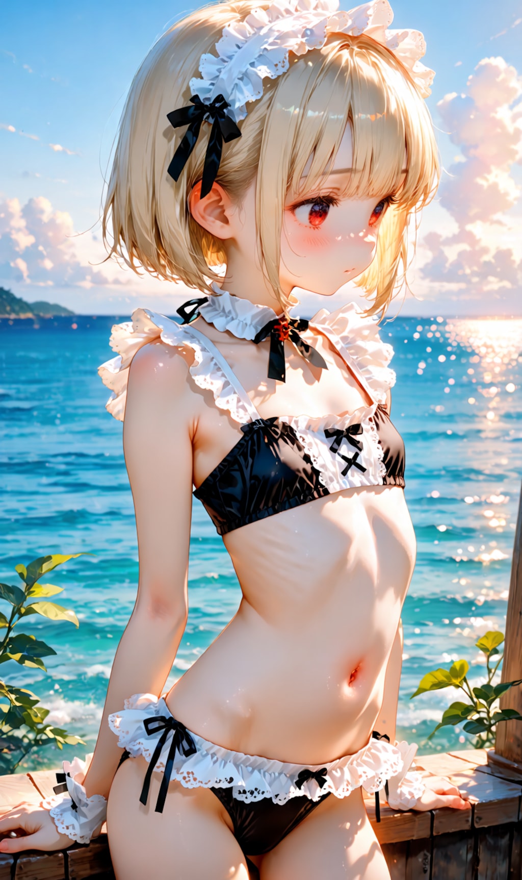 lolita maid style bikini