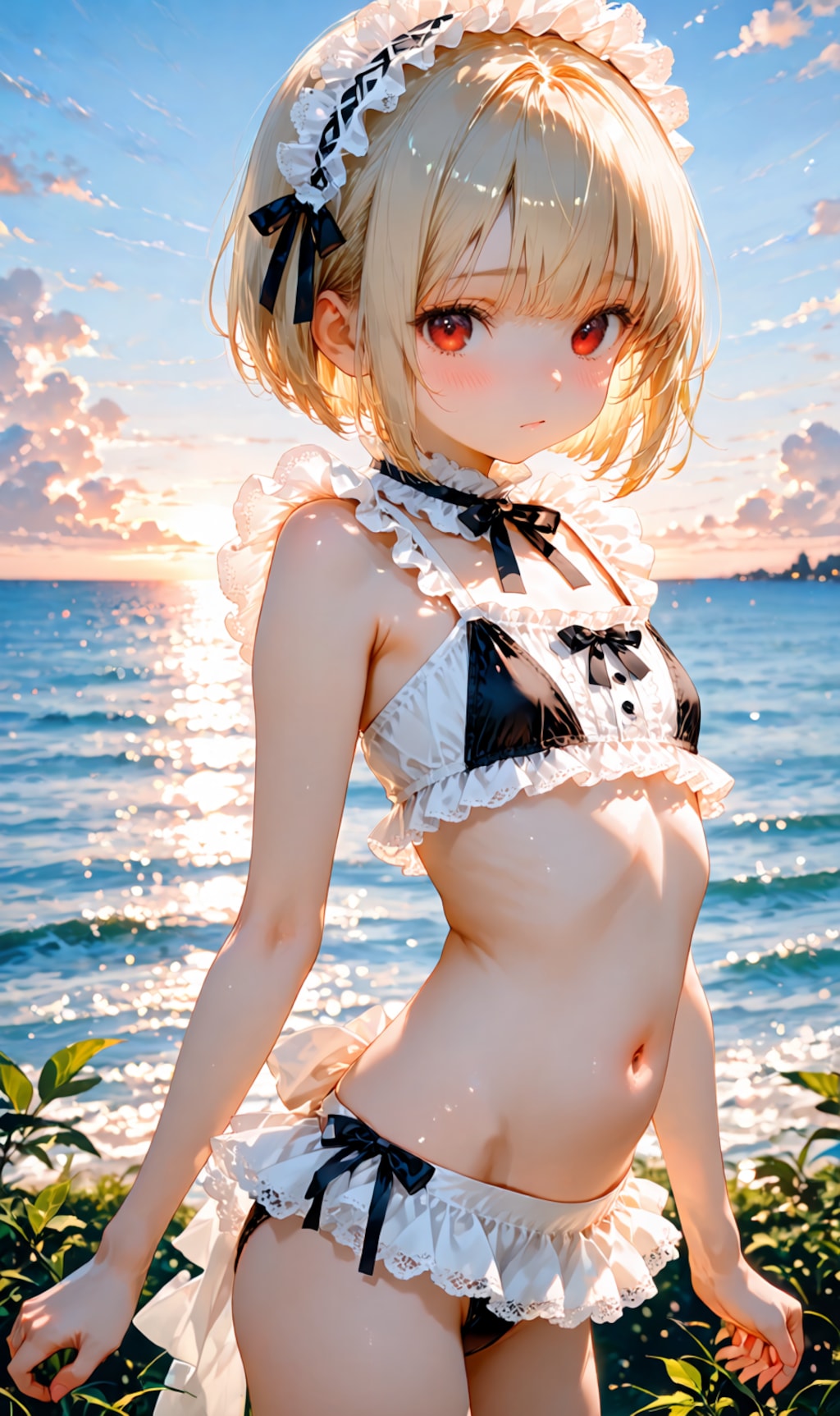 lolita maid style bikini