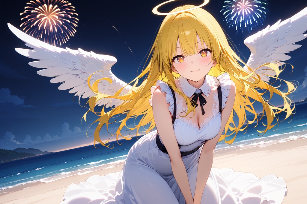 天使さんと花火（HALO）