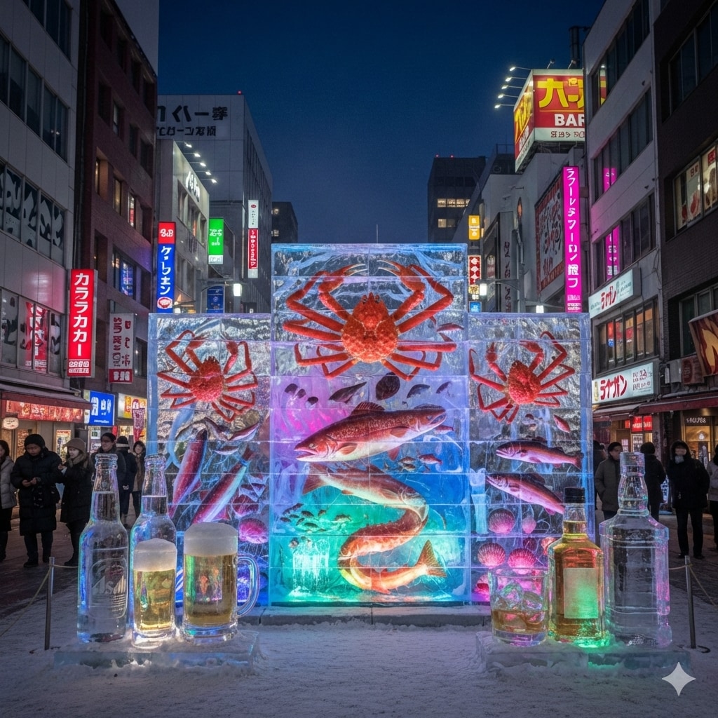 さっぽろ雪まつりのすすきの会場のイメージ