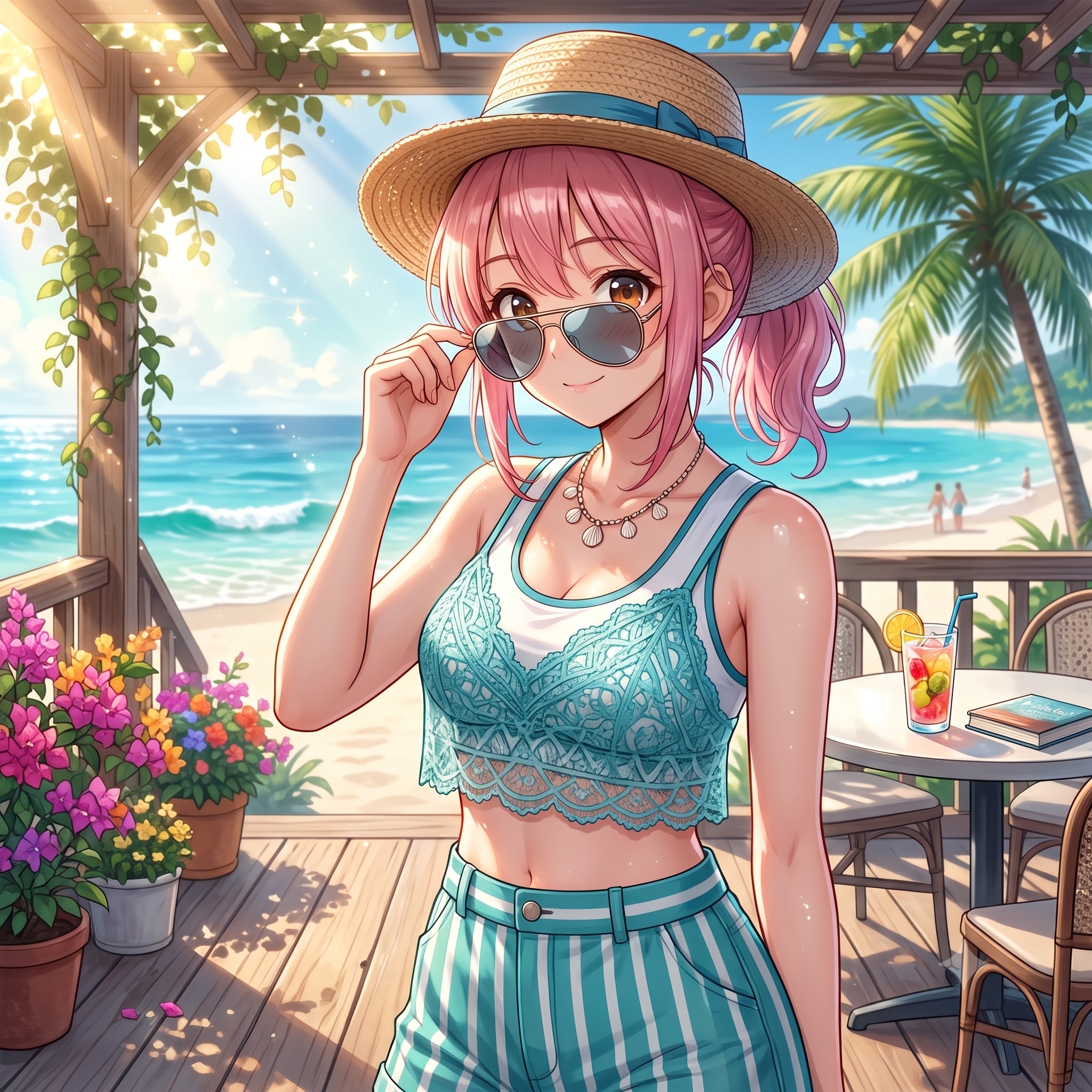 夏のリカさん☀️