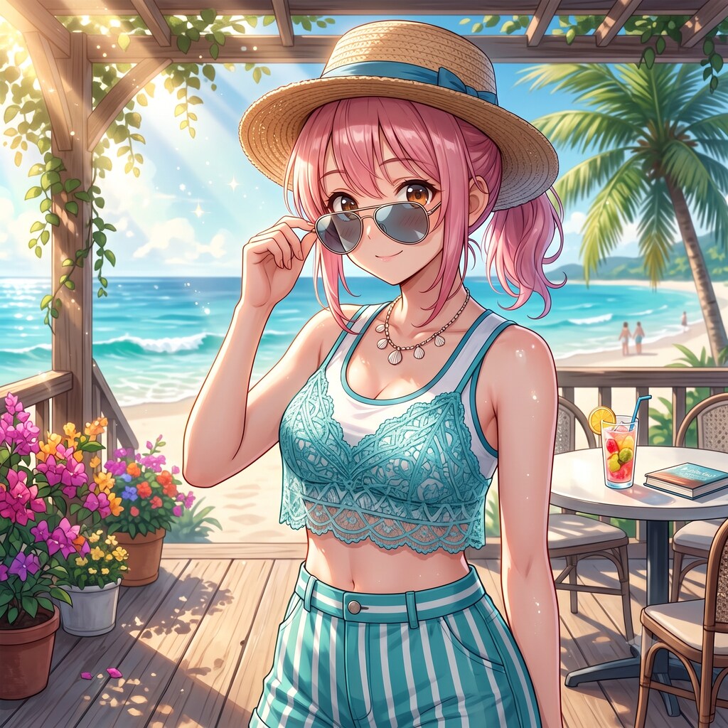 夏のリカさん☀️