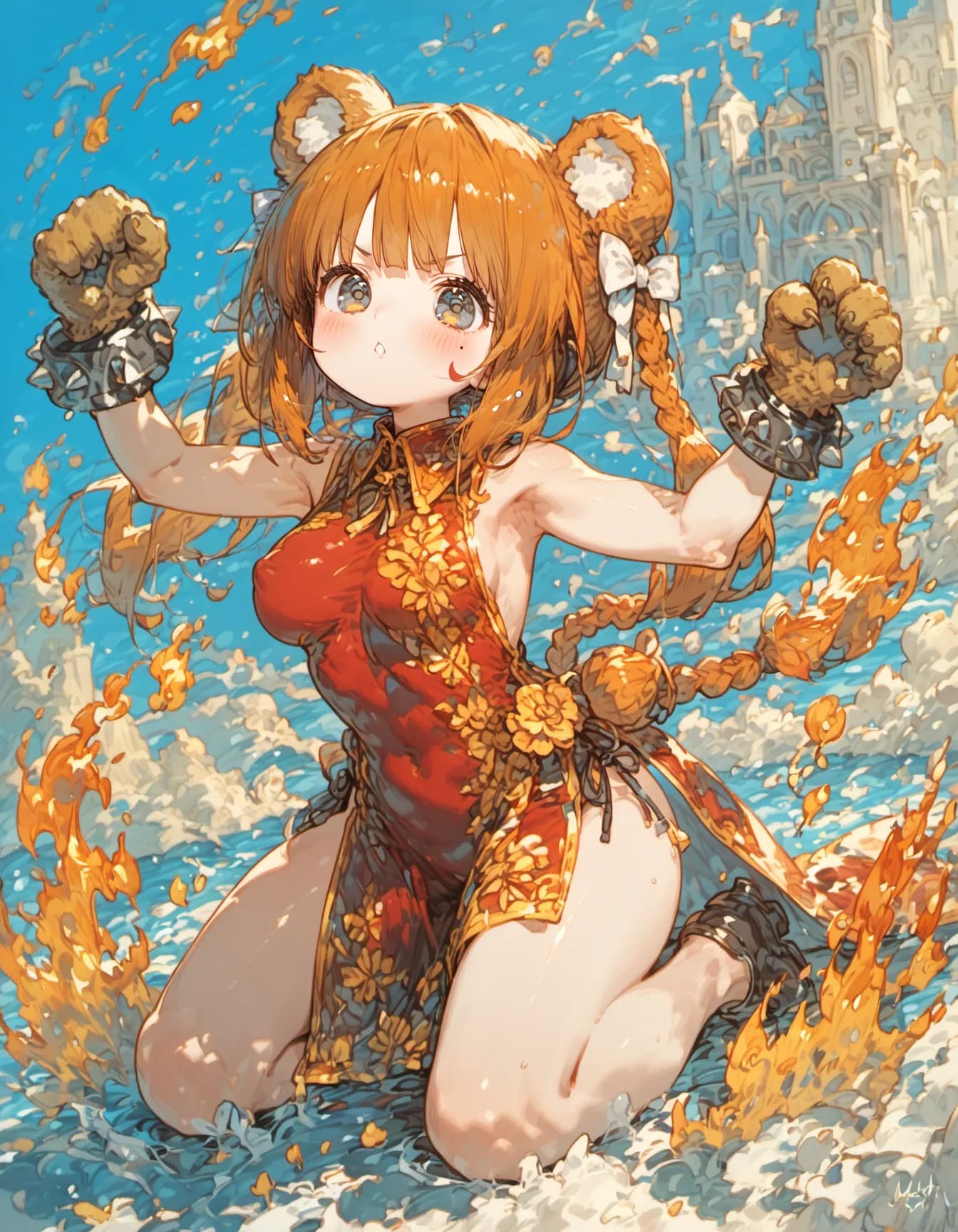 Fists of the Burning Tide | の人気AIイラスト・グラビア