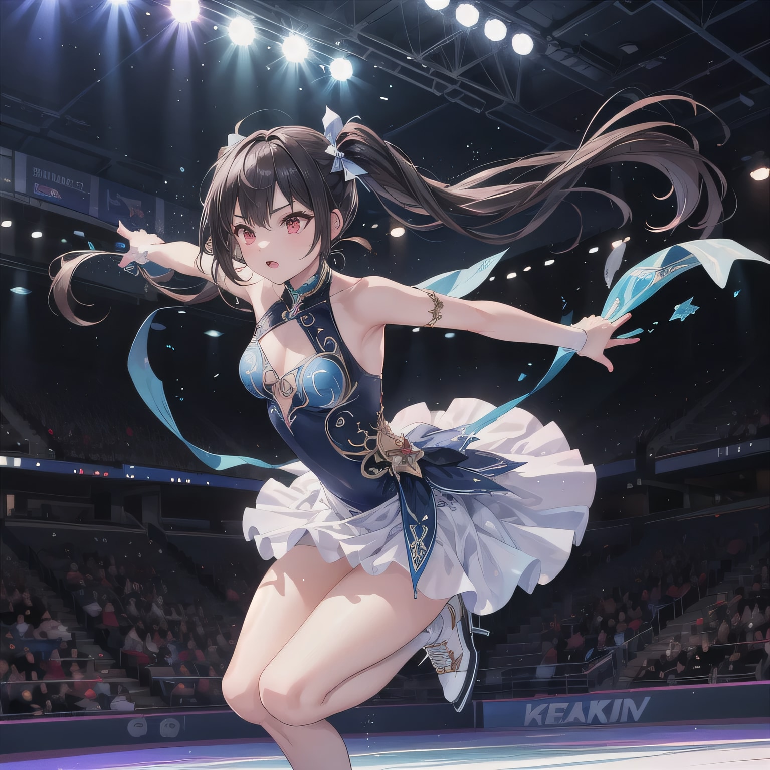 黒髪ツインテでフィギュアの少女５ | の人気AIイラスト・グラビア