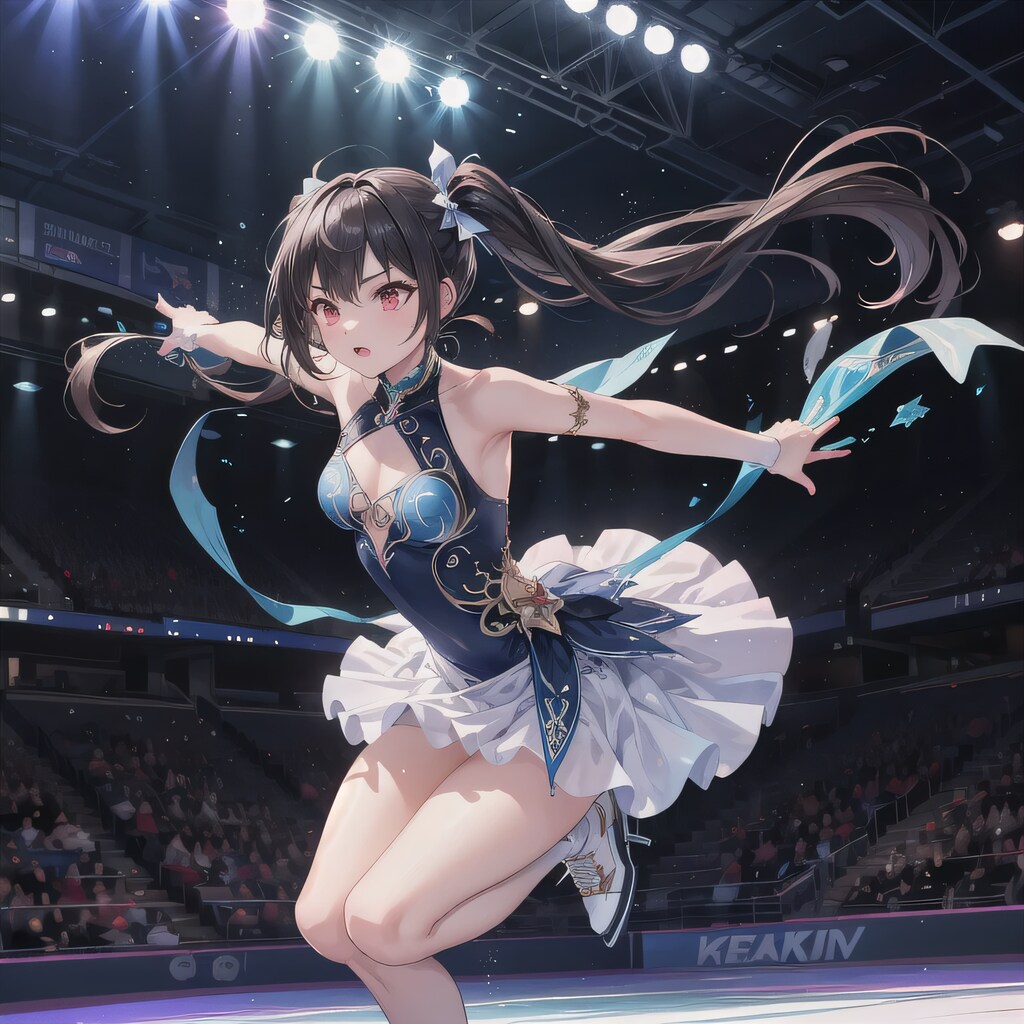 黒髪ツインテでフィギュアの少女５