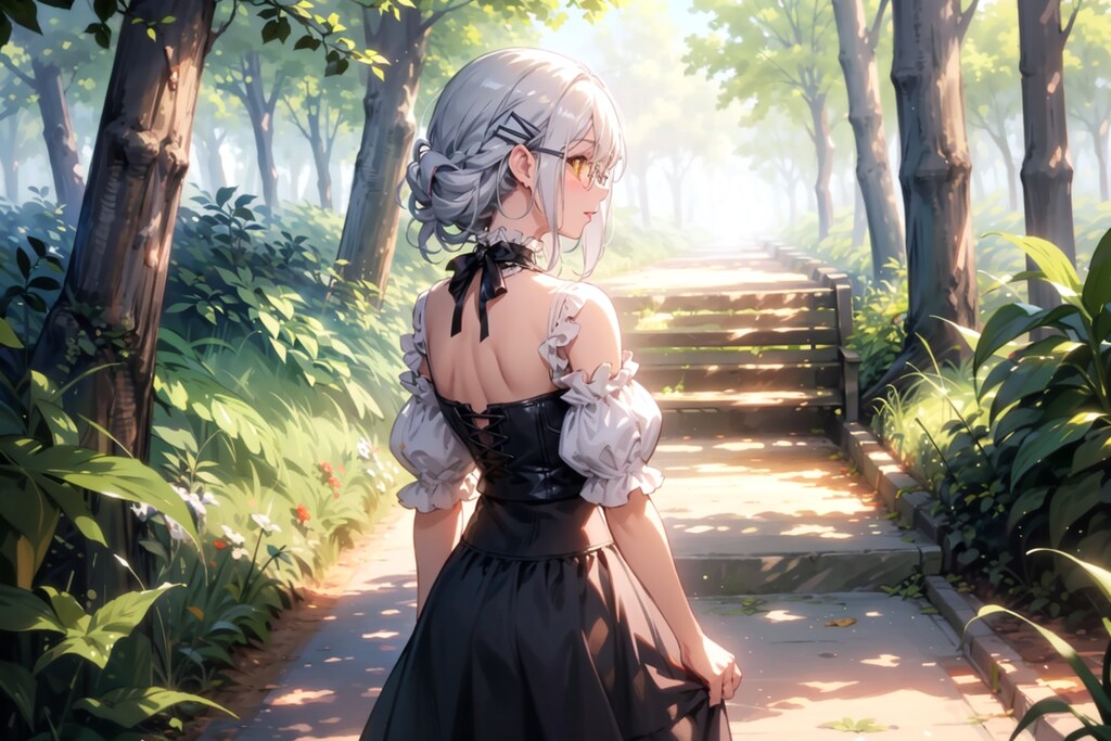 看板娘 木漏れ日散歩