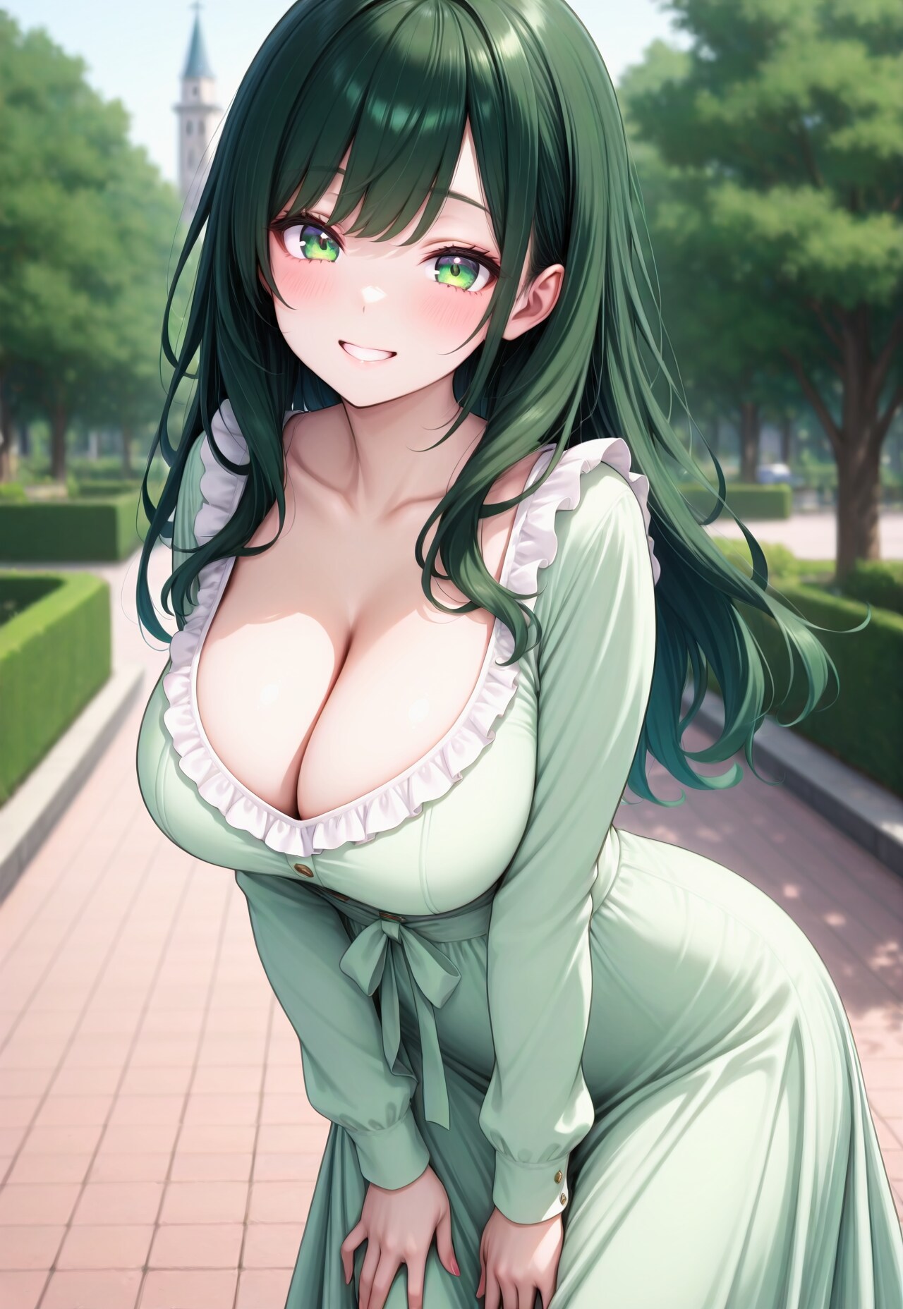 286（薄緑ワンピ）