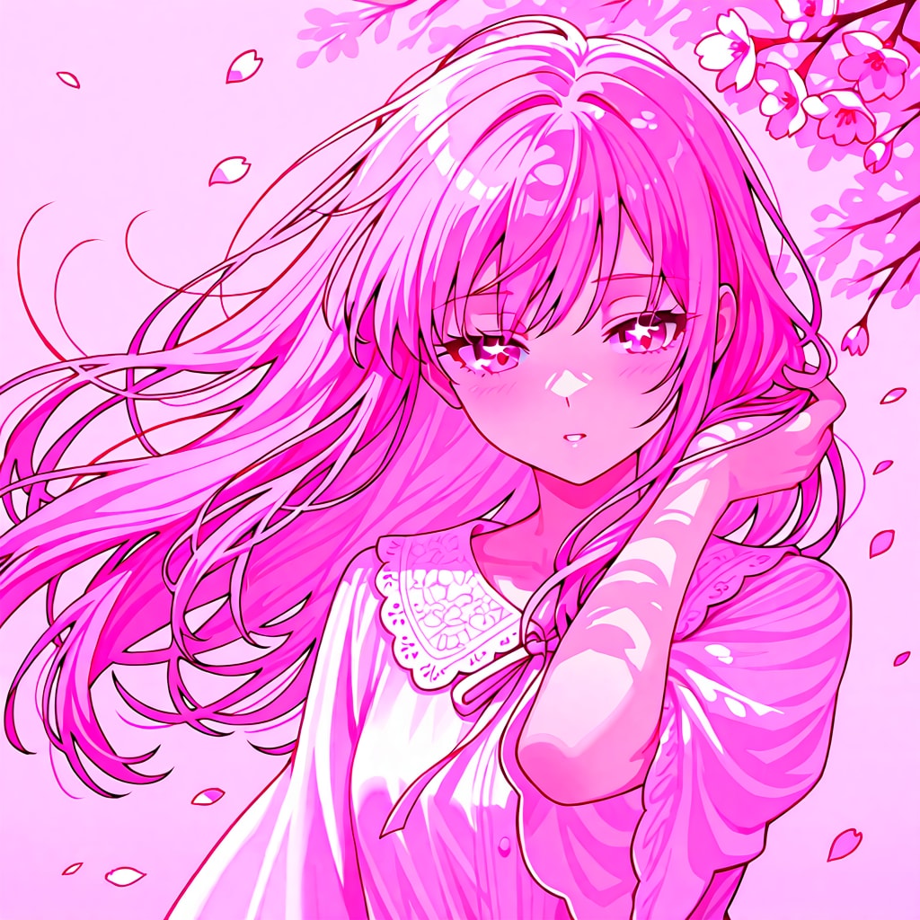 ピンクに投稿するイラストを作ってみました