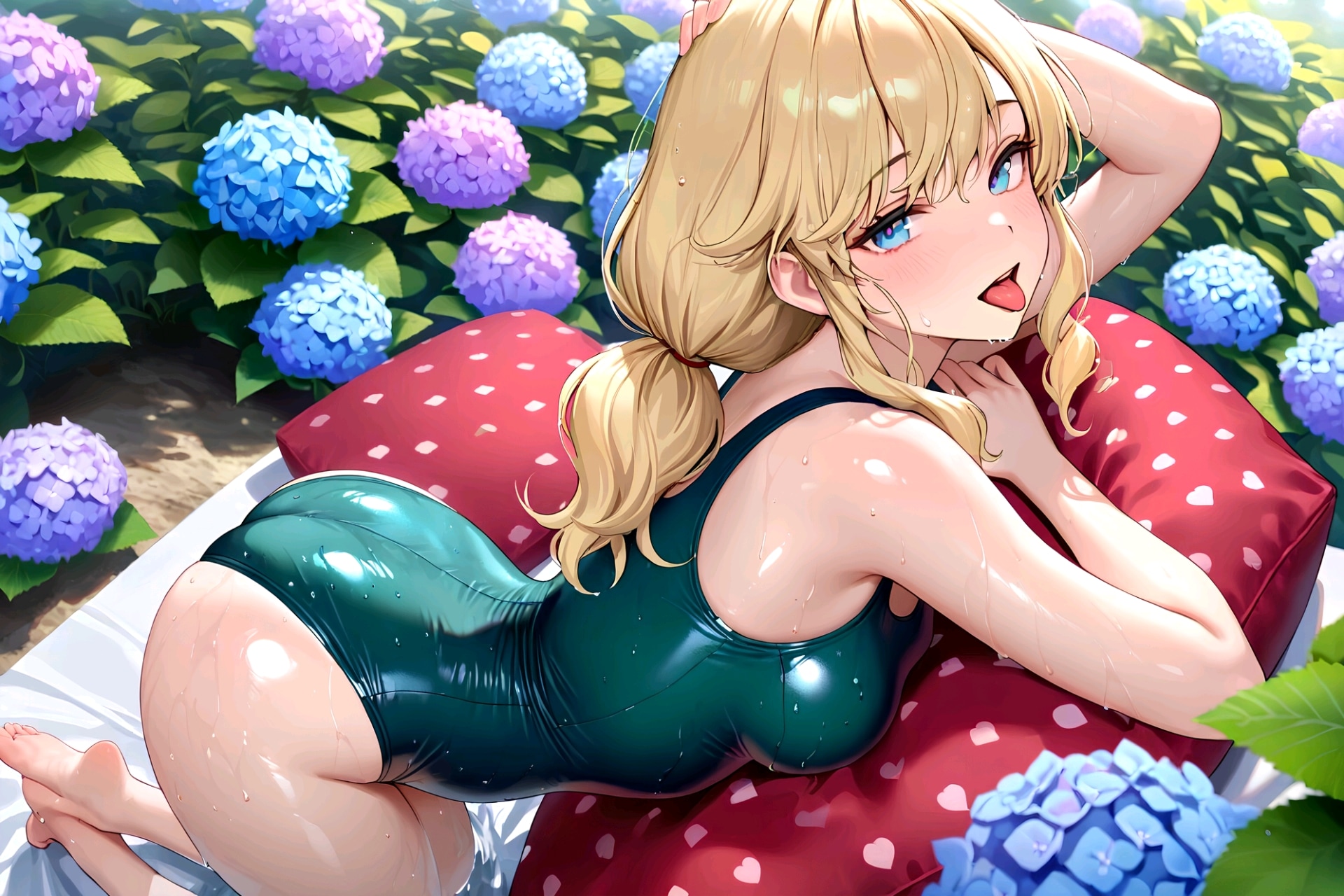寝転がる