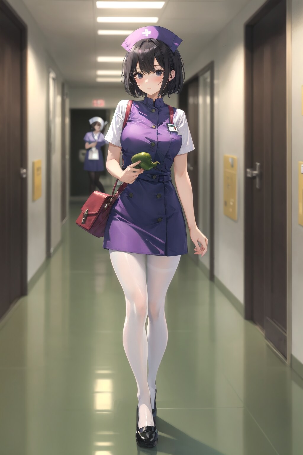 ナースはナスを持つ | の人気AIイラスト・グラビア