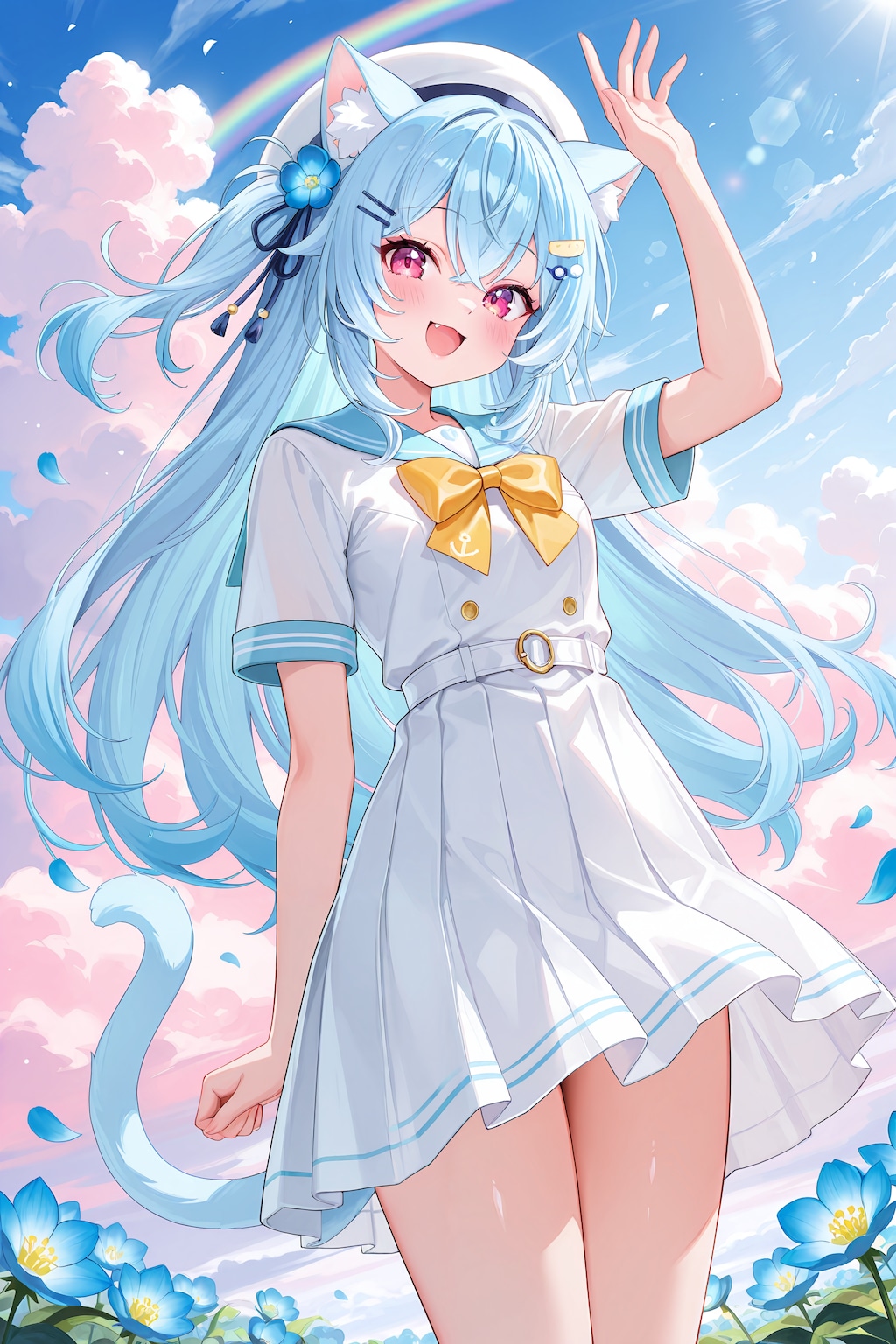 雨上がりの虹