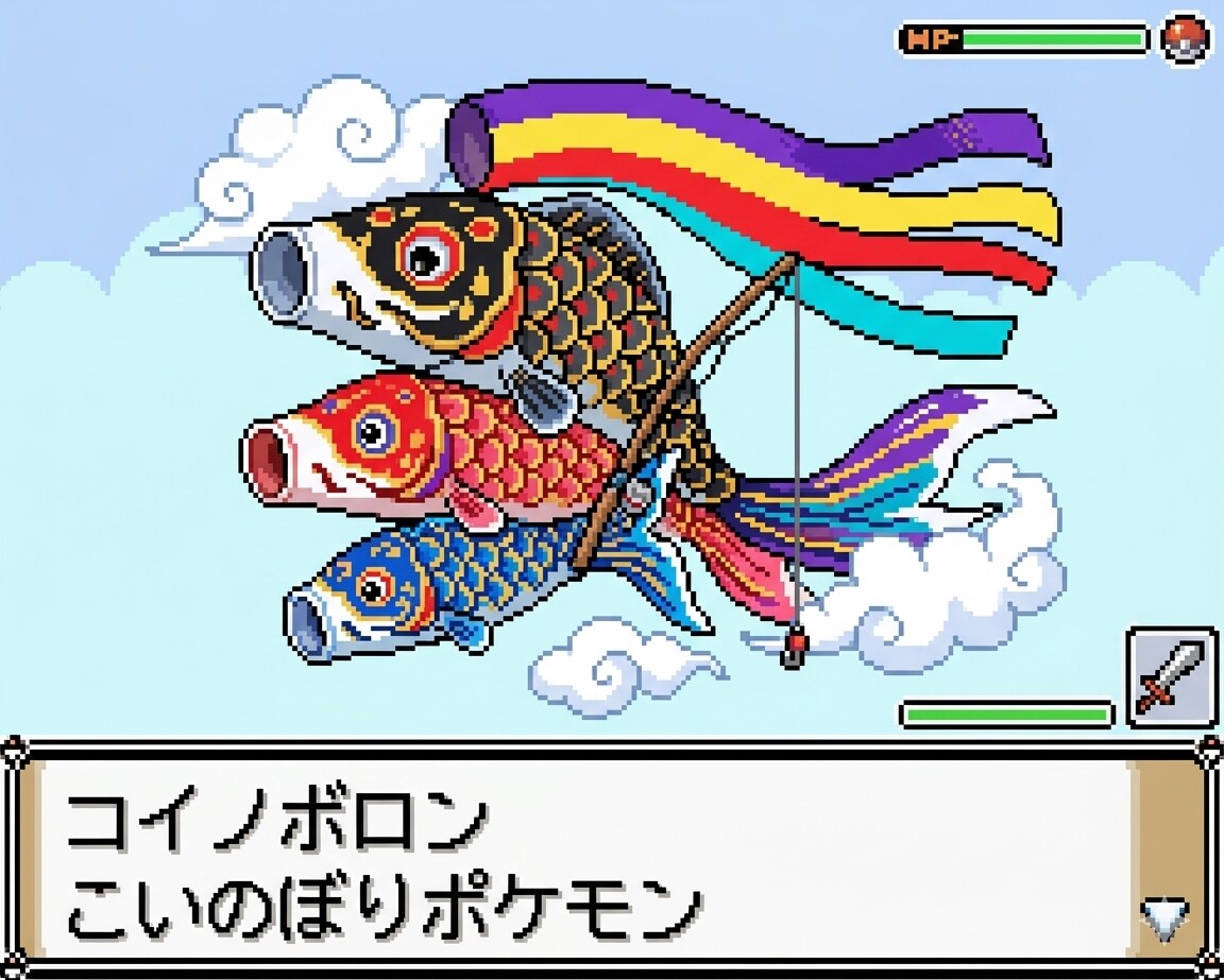 架空ポケモン：こいのぼりポケモン | の人気AIイラスト・グラビア