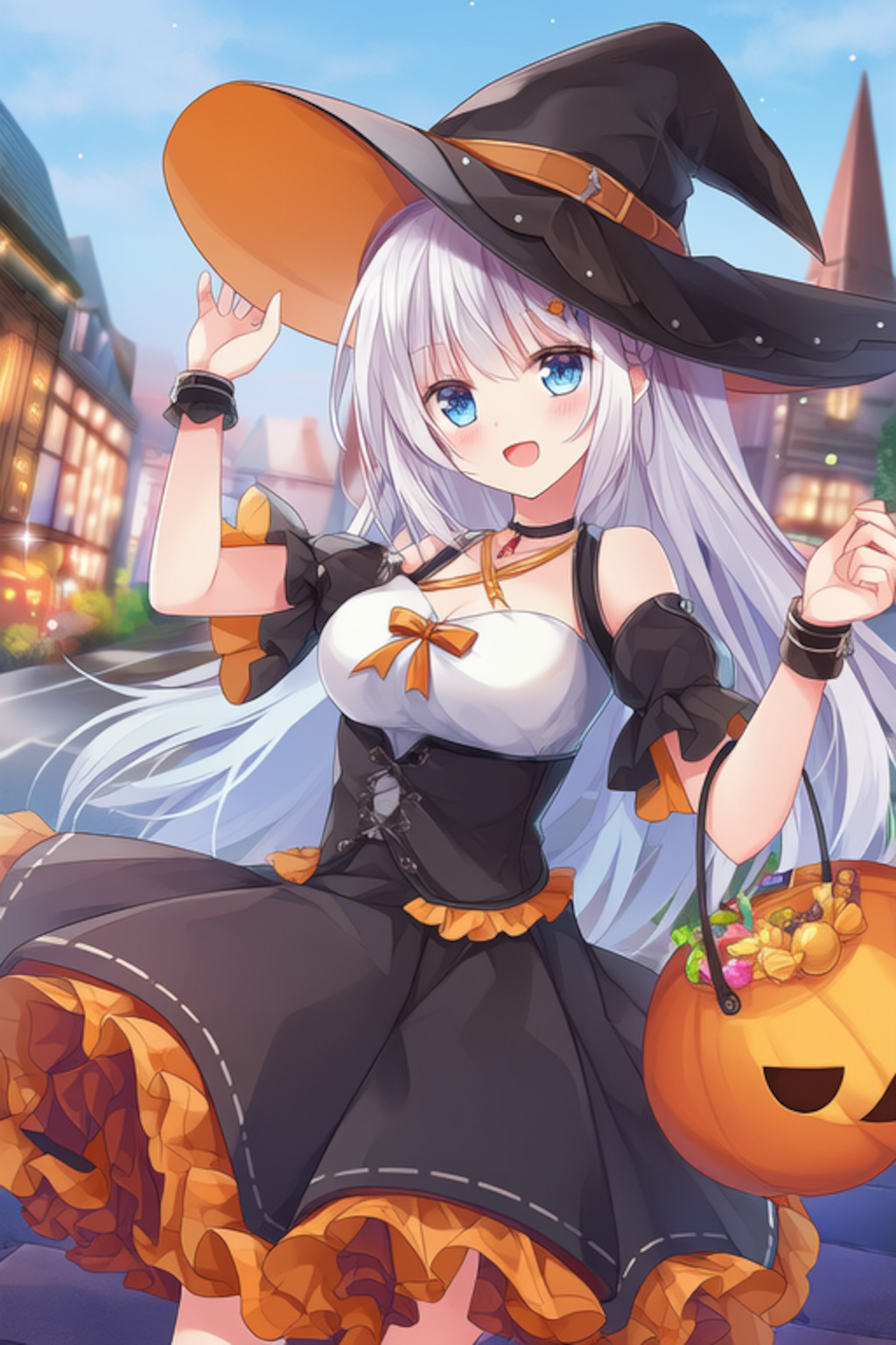 意外と初？オリ娘達のハロウィン🎃