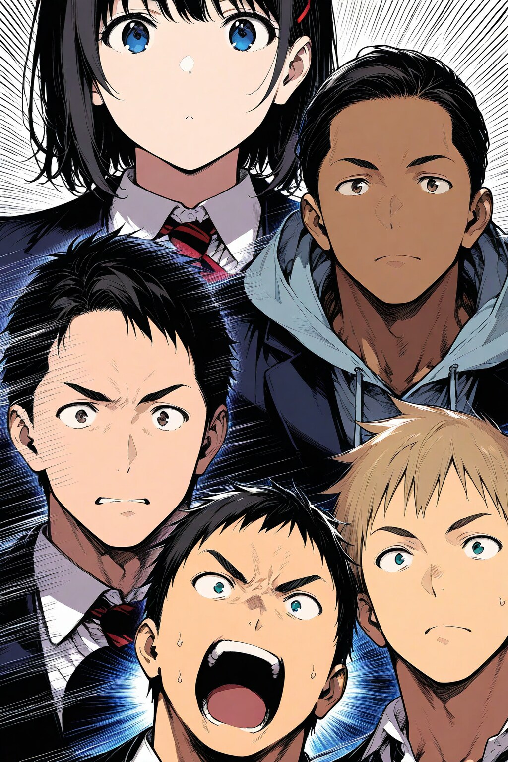 高校生集団･･･。