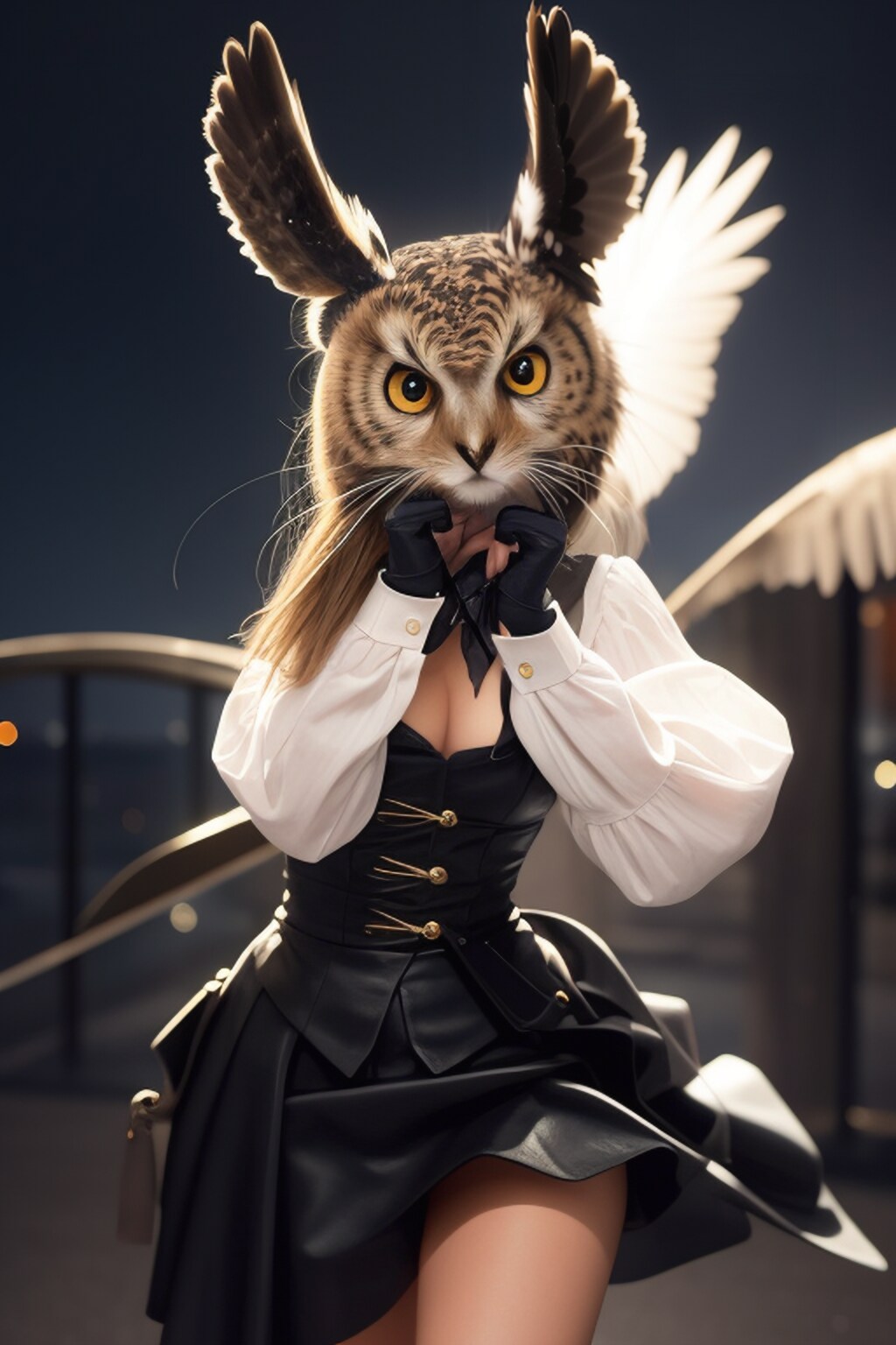 ミミズクマスク (ani2real)