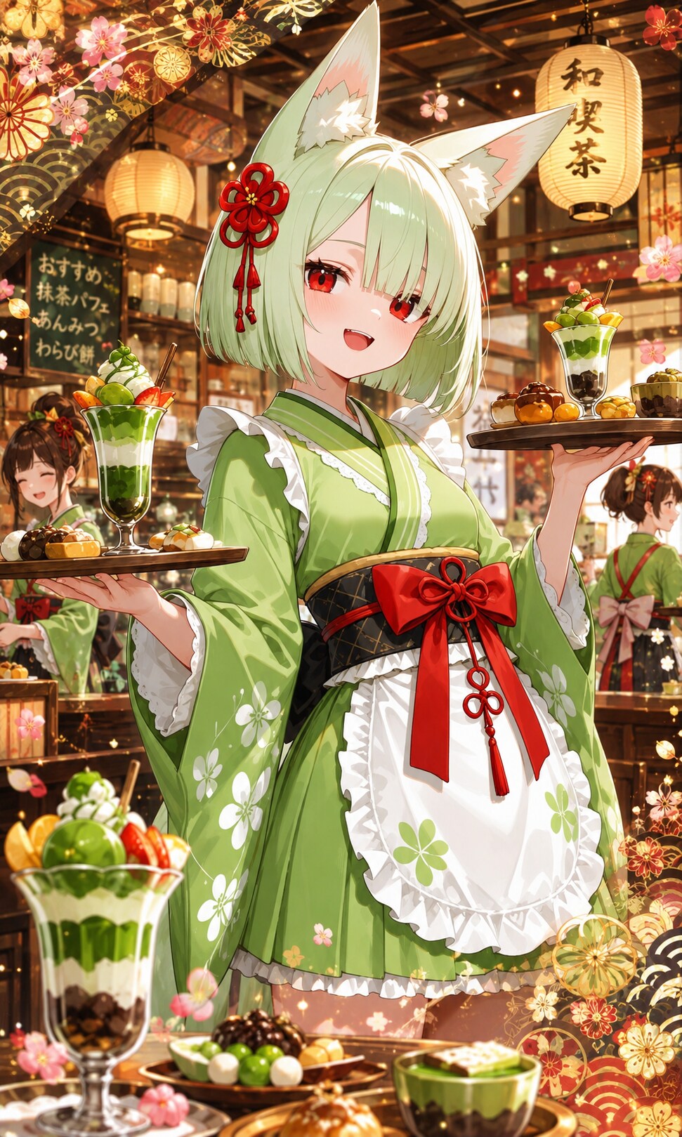 和風喫茶と瑞希様 | の人気AIイラスト・グラビア
