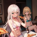 ディナーはピザです。 3枚目