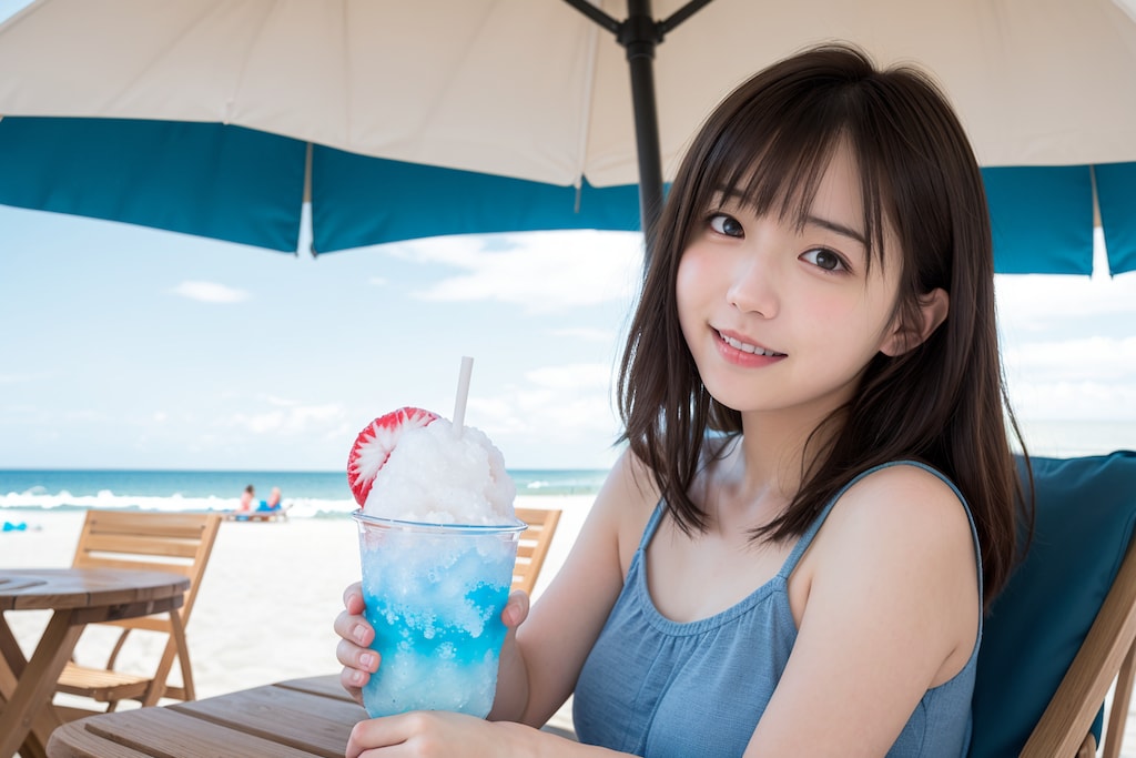 かき氷で涼しく♪