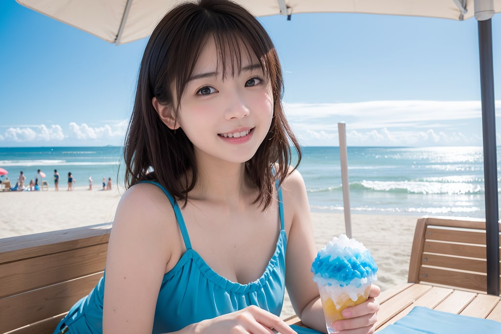 かき氷で涼しく♪