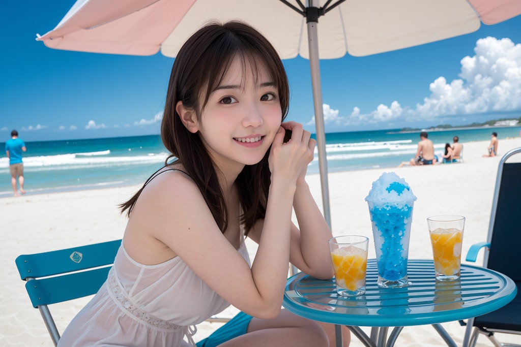 かき氷で涼しく♪