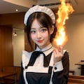 燃え燃えメイド 2枚目