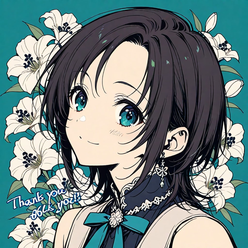 44,444 いいね！到達-感謝の記念イラスト　ー by flat color 使用 ー