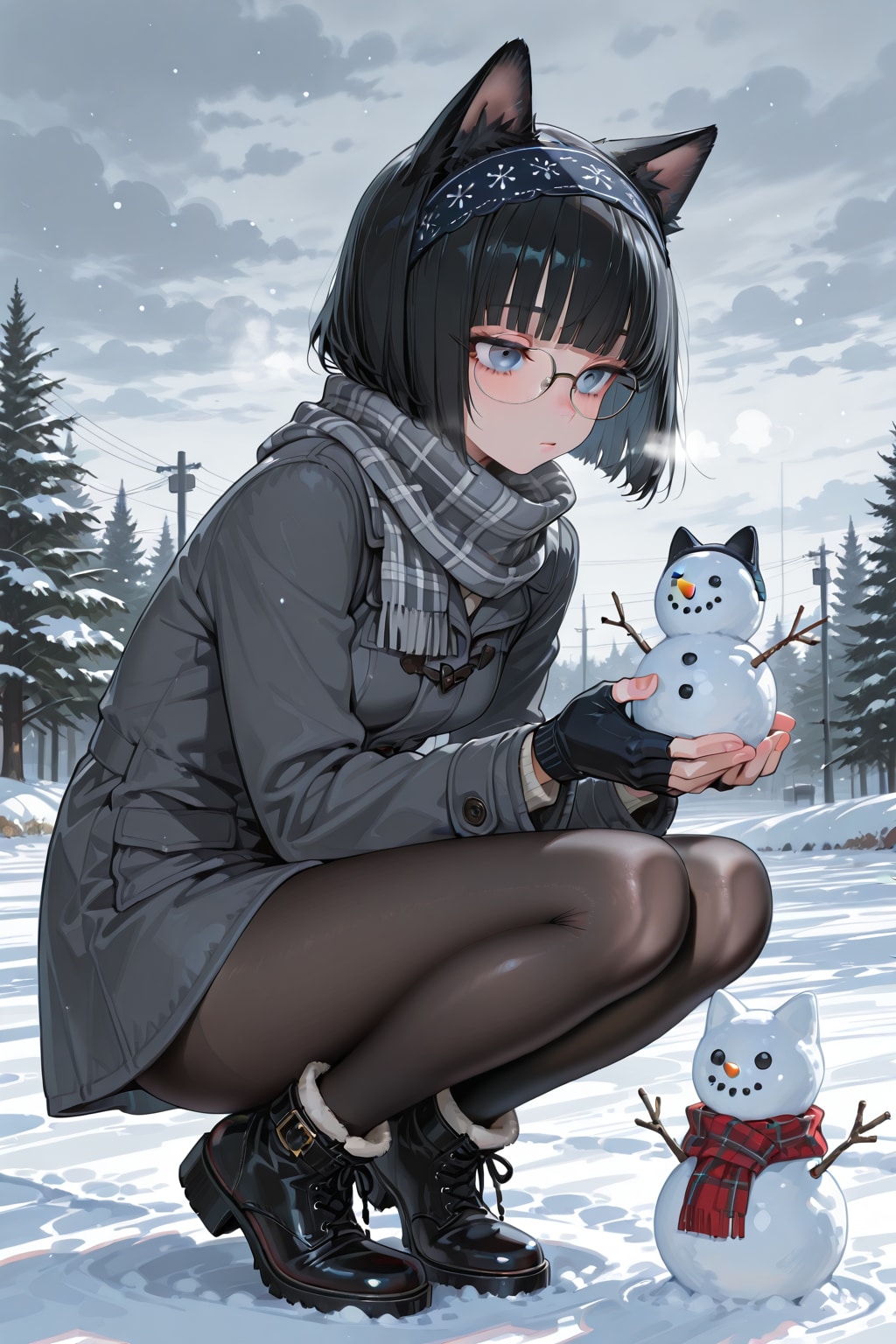 雪だるまだってネコミミ