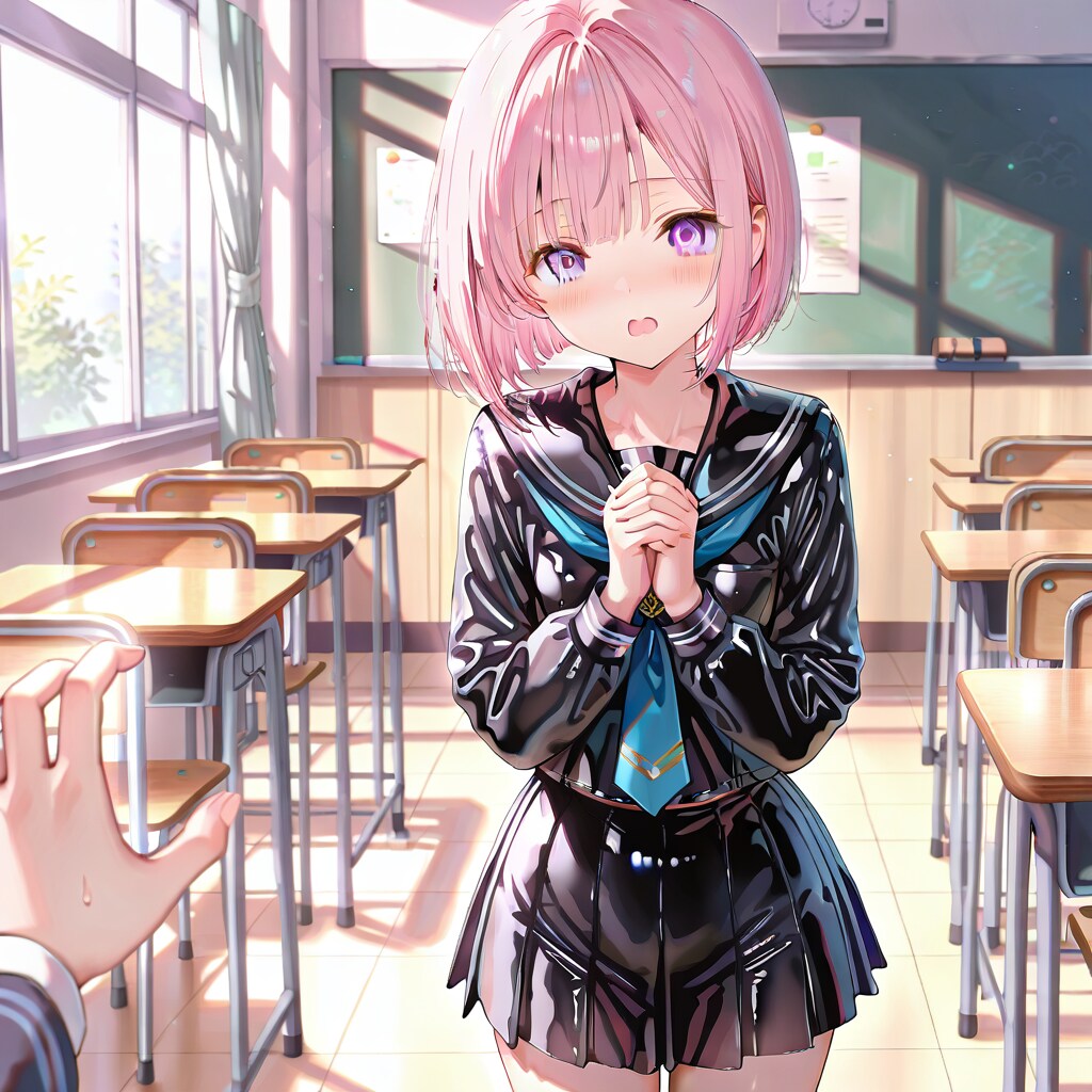てっちゃん　テカテカセーラー服　告白シーン