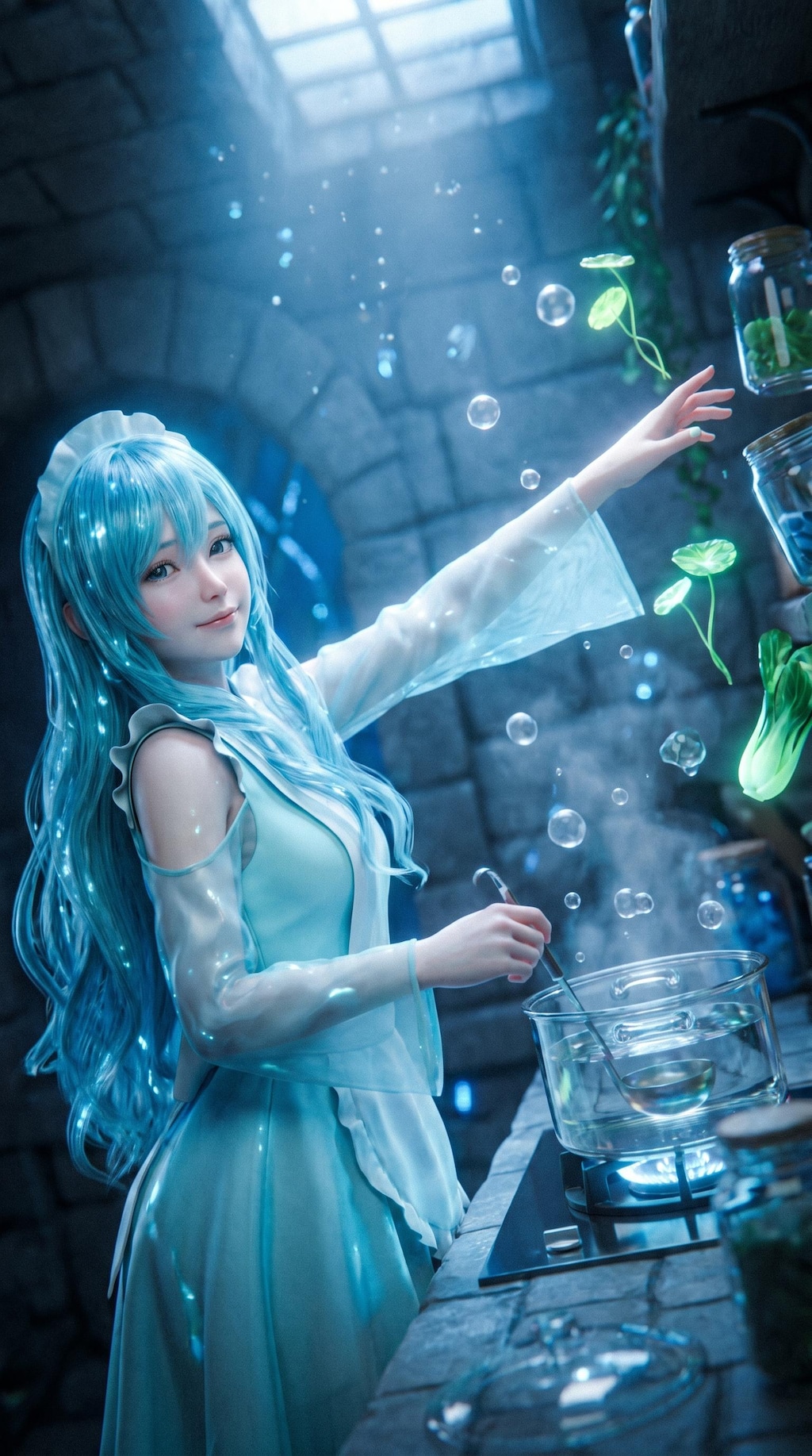 The Maid Beneath the Blue Ruins