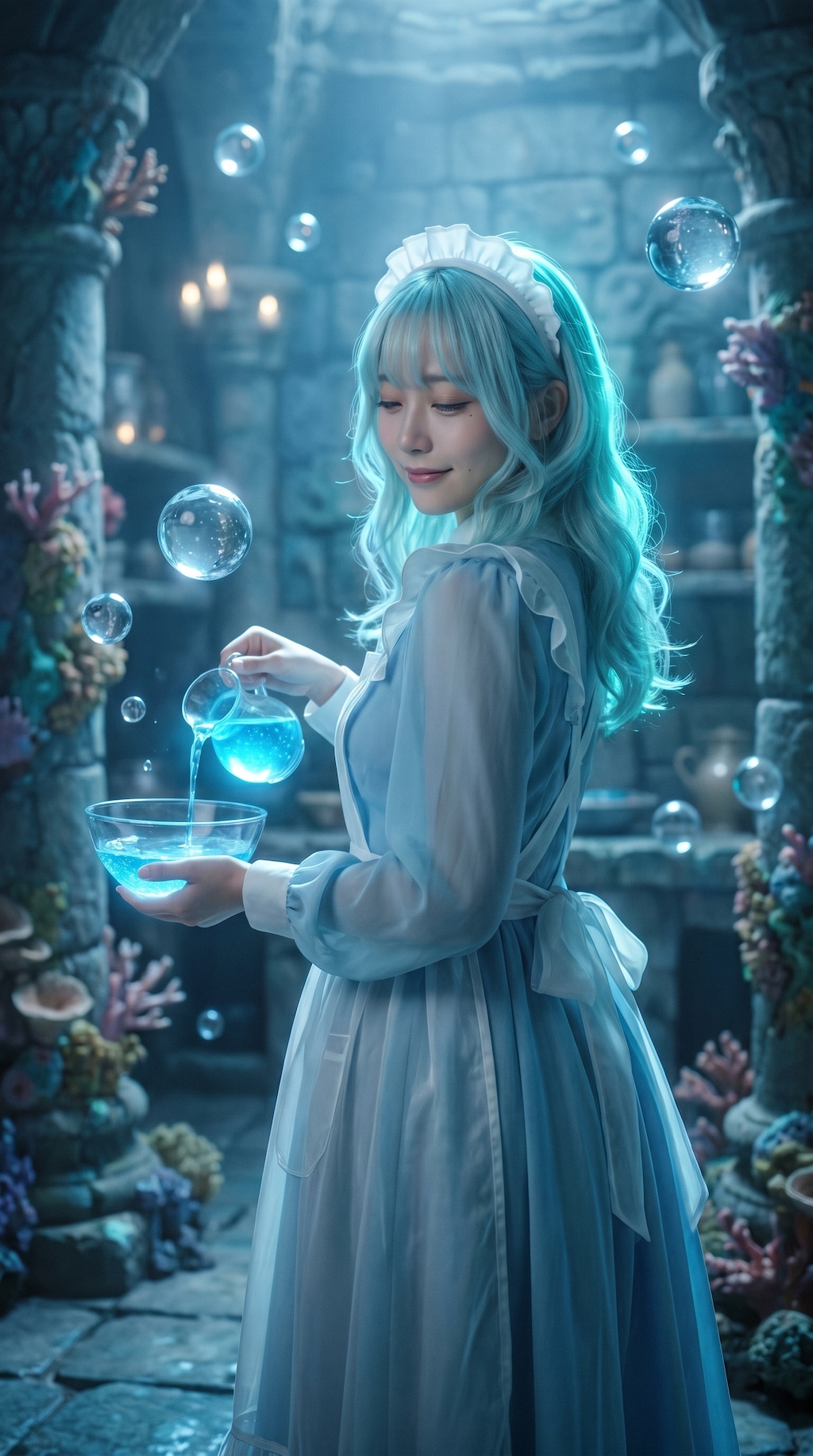 The Maid Beneath the Blue Ruins