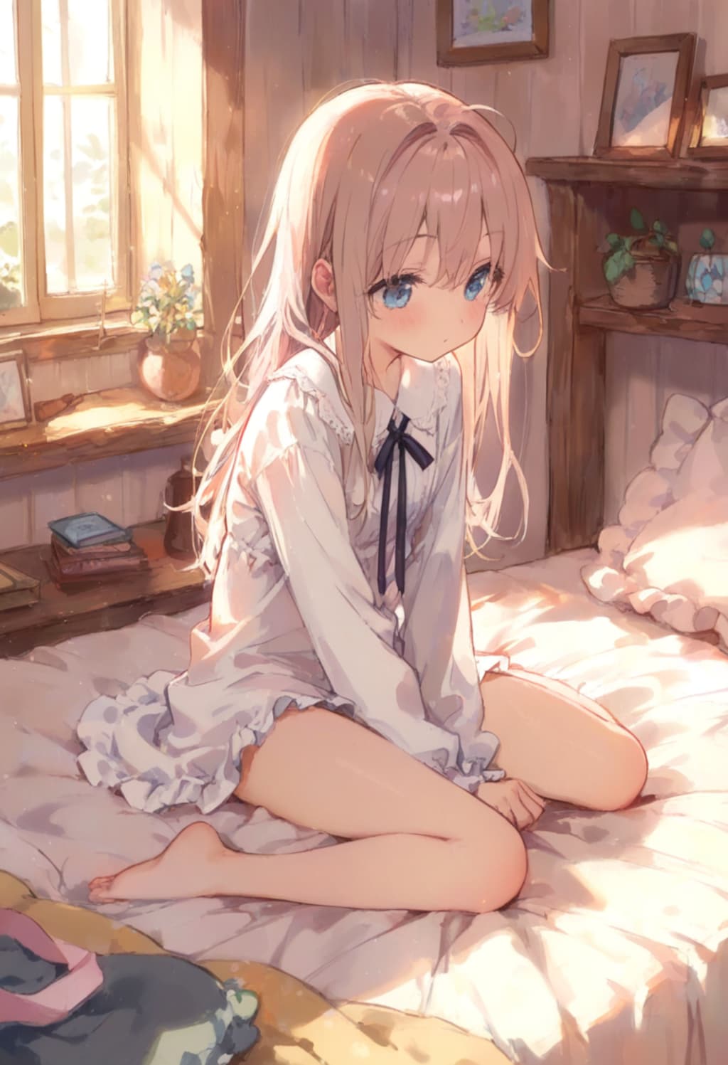 少女の部屋(水彩タッチ)(35)