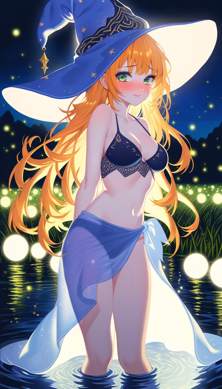 魔法使いはセクシー水着を装備した✨ナニか期待しているようだ！