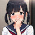 恥じらう仕草 セーラー服 10枚目