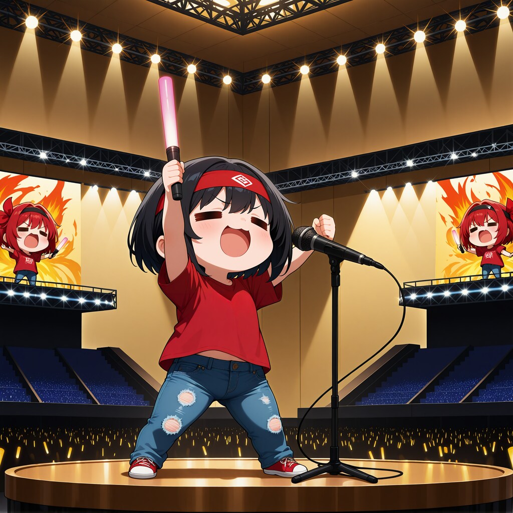 自分でも振ってくスタイル