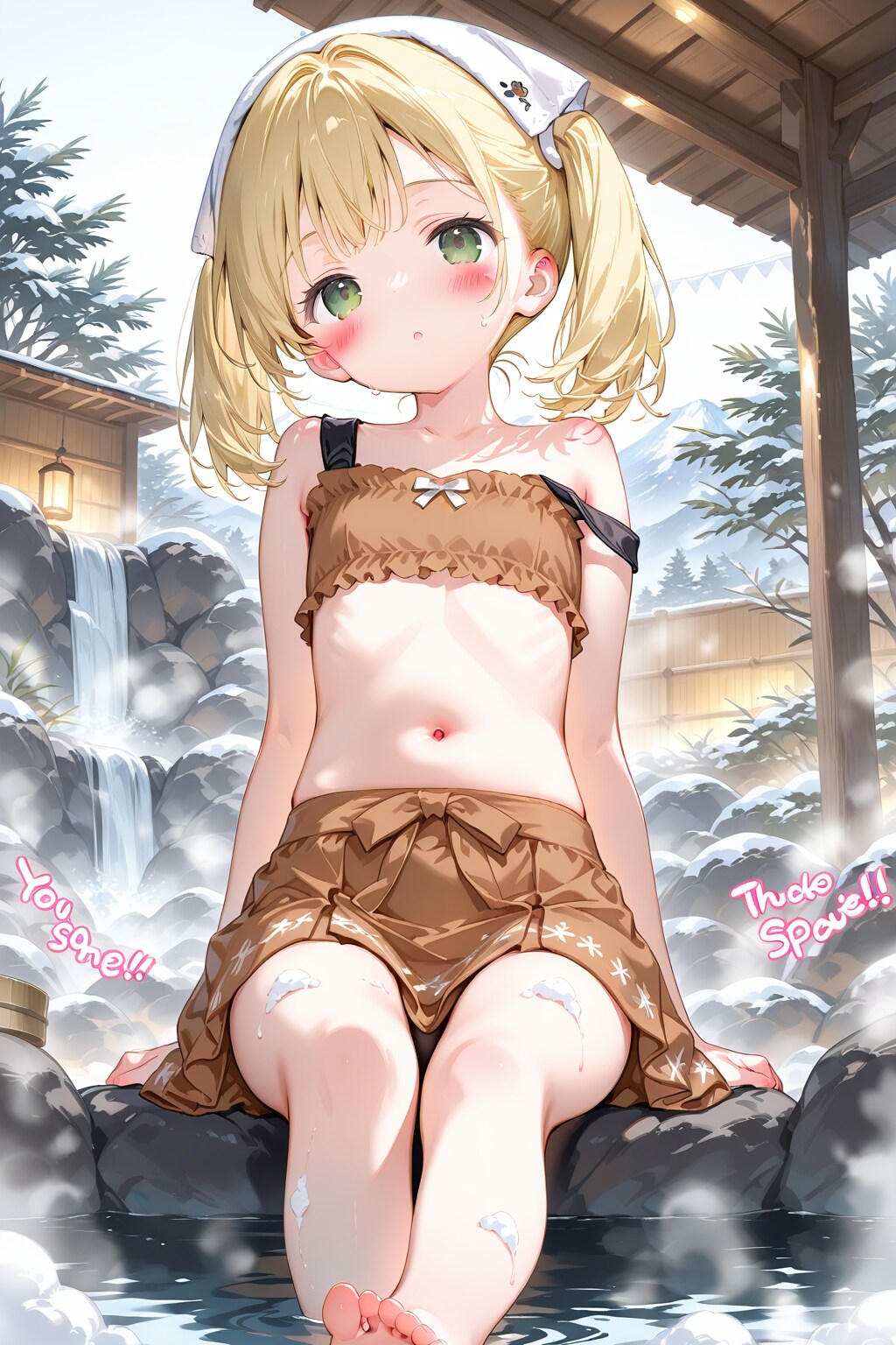 湯浴着のエマちゃん②