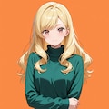 タートルネック＋ミニスカート 2枚目