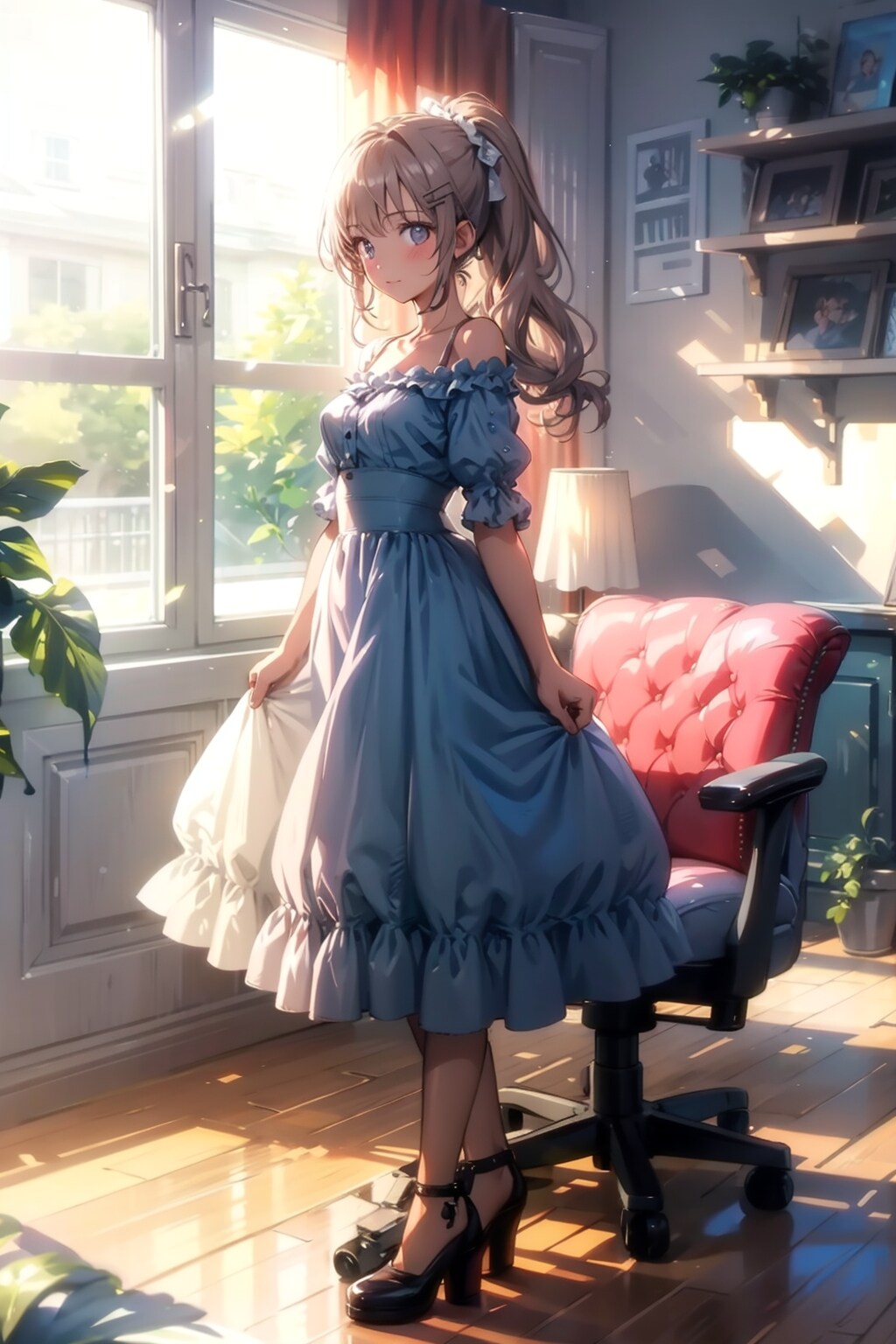 【習作】ポニーテール美少女 | の人気AIイラスト・グラビア