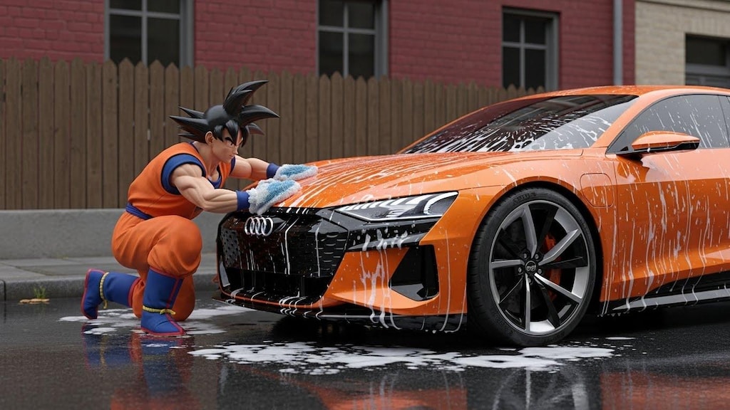孫悟空がアウディビジョングランツーリスモを洗う