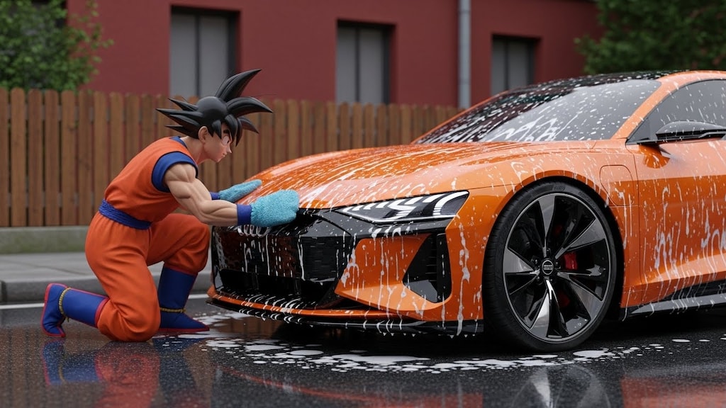 孫悟空がアウディビジョングランツーリスモを洗う