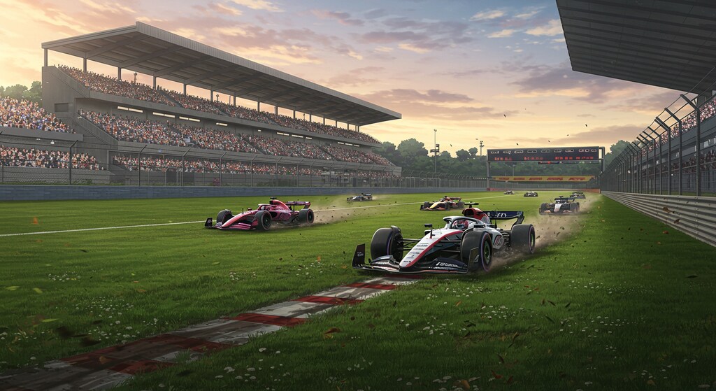 F1レースのコースをサーキットから競馬場にチェーンジ