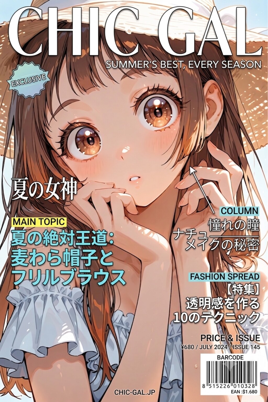 雑誌の表紙にできそうだったので