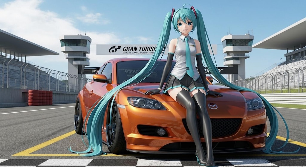 初音ミクとRX-8