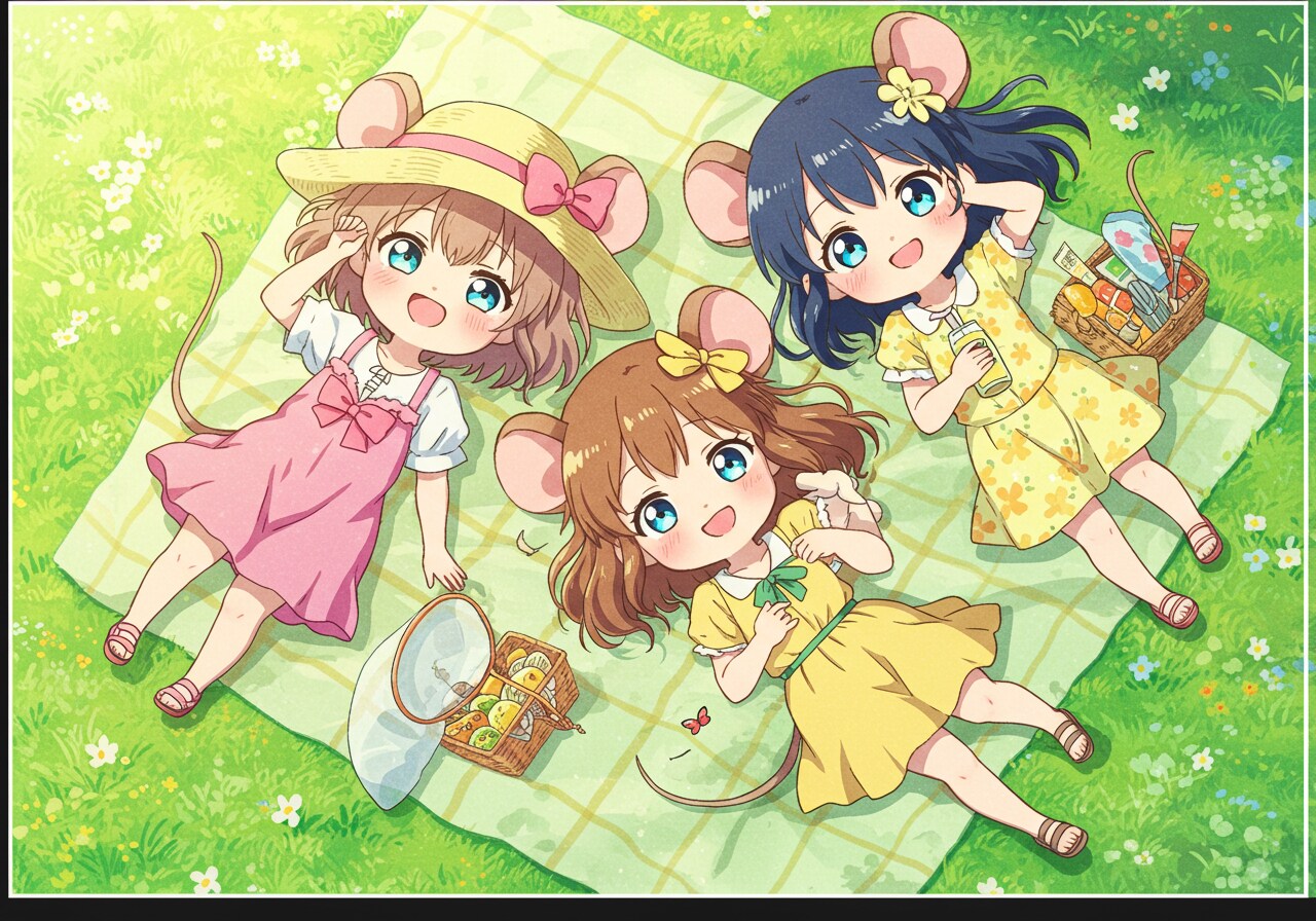 ネズミの日向ぼっこ
