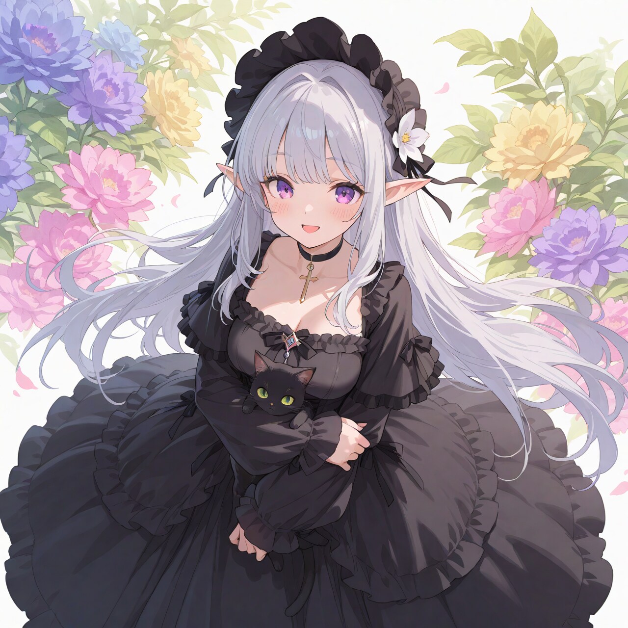 ゴスロリですよ、エルフさん。