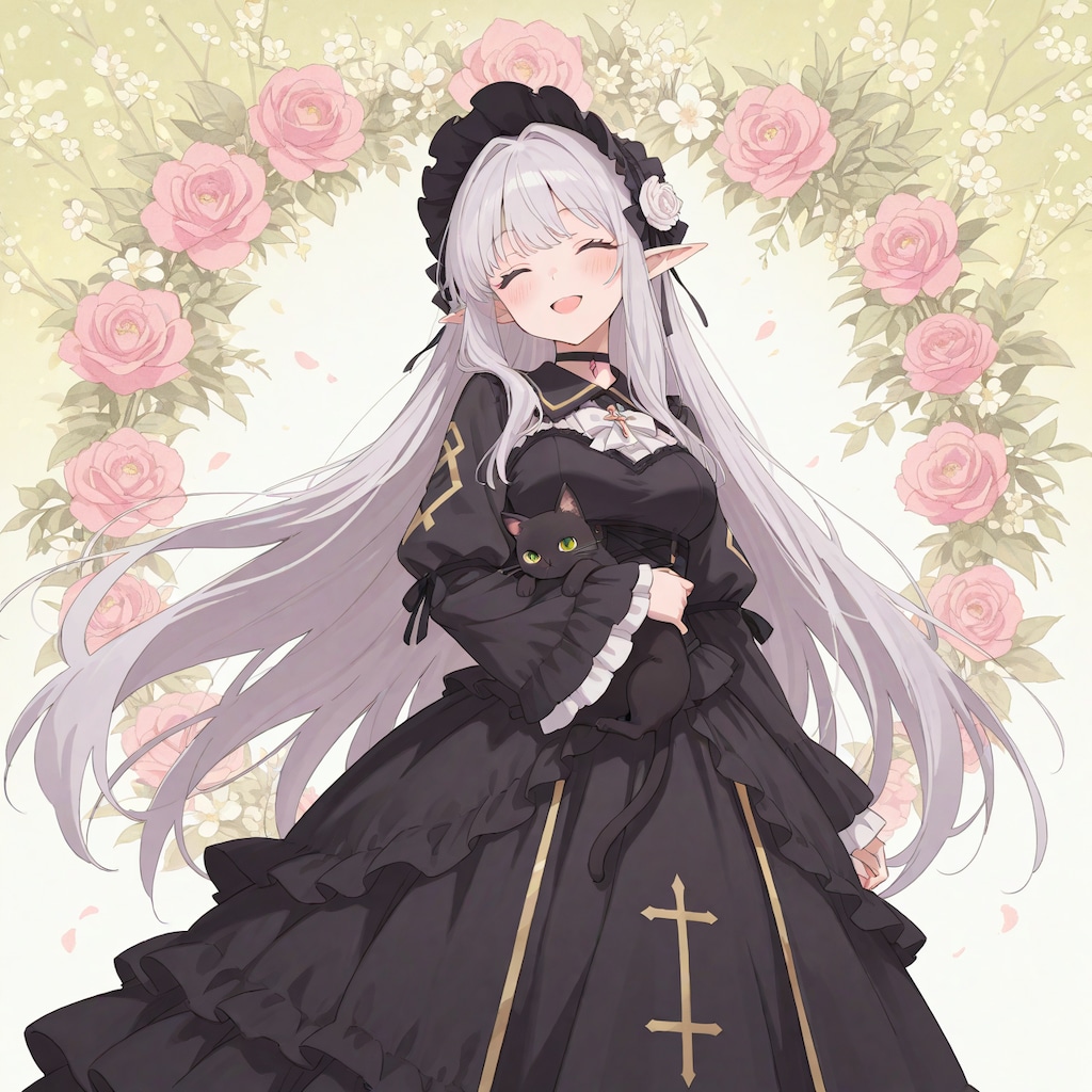 ゴスロリですよ、エルフさん。