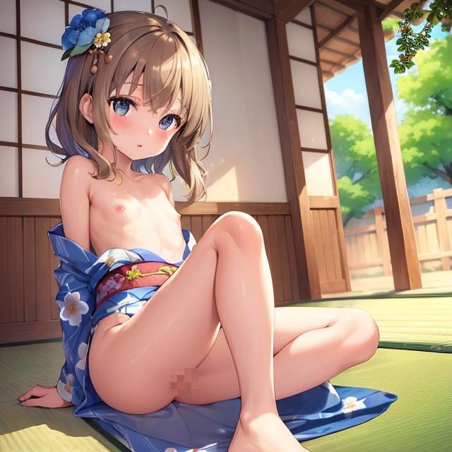 ロリっ娘　はだけた浴衣　#4