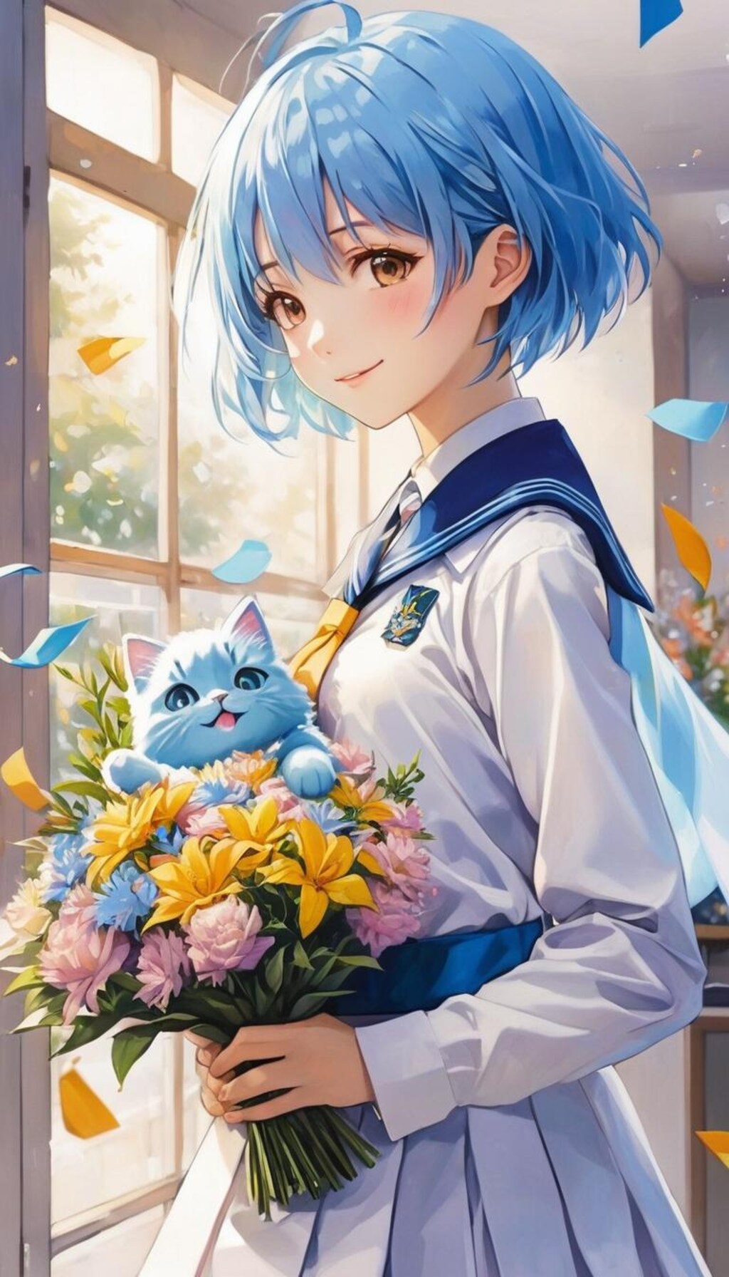 花束ニャのだ！